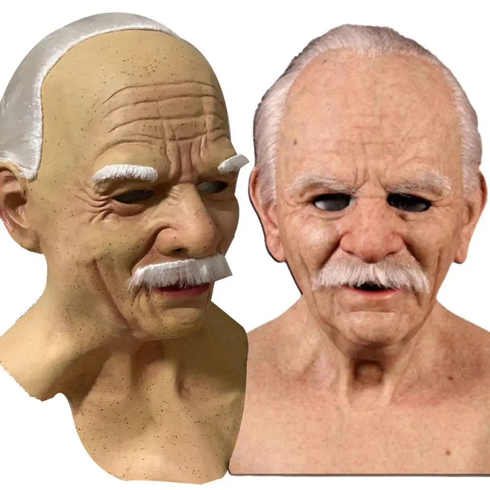 Old Man Scary Latex Mask Cosplay Mascara Masks Funny Man Latex Full Head Mask Halloween Masks Birthday Gifts For Friends
Old Man Scary Latex Mask Cosplay Mascara Masks Funny Man Latex Full Head Mask Halloween Masks Birthday Gifts For Friends