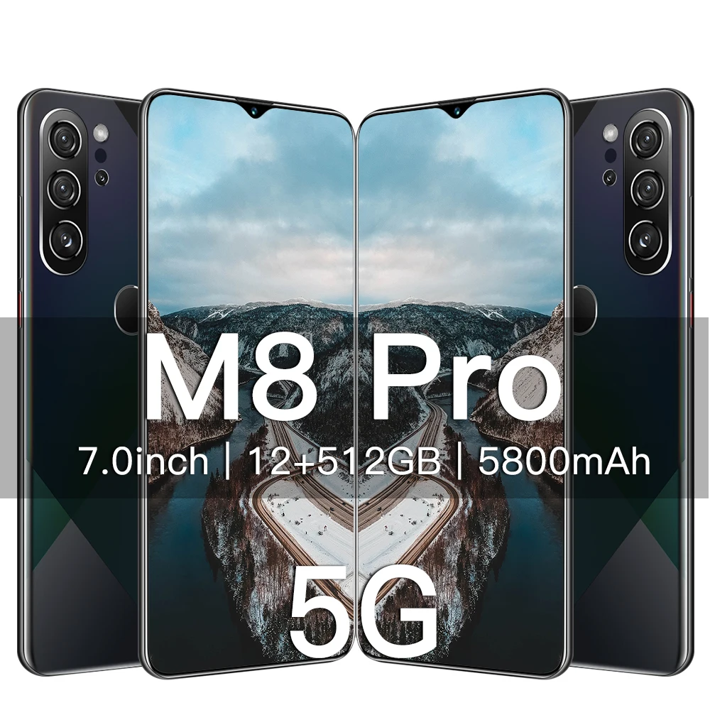 2021 Android 10.0 M8 Pro Cell Phone Global Version 5G 7.0 Inch 12GB 512GB 5800mAh 24+48MP New Smartphone Deca Core
2021 Android 10.0 M8 Pro Cell Phone Global Version 5G 7.0 Inch 12GB 512GB 5800mAh 24+48MP New Smartphone Deca Core