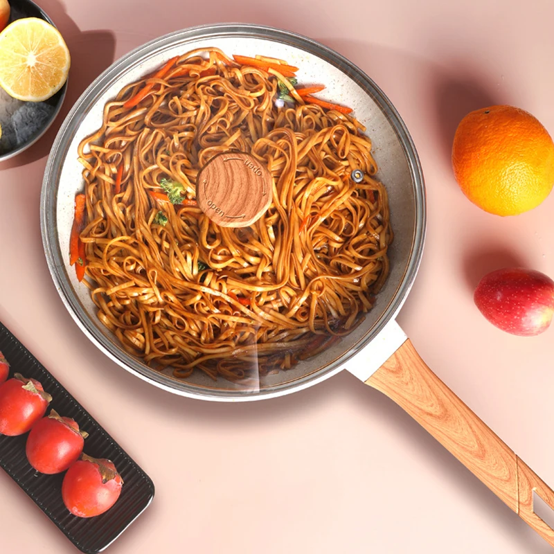 Cute Lightweight Frying Pan Removable Handle Thick Bottom Frying Pan with Lid Without Oil Mutfak Malzemeleri Kitchen Supplies
Cute Lightweight Frying Pan Removable Handle Thick Bottom Frying Pan with Lid Without Oil Mutfak Malzemeleri Kitchen Supplies
