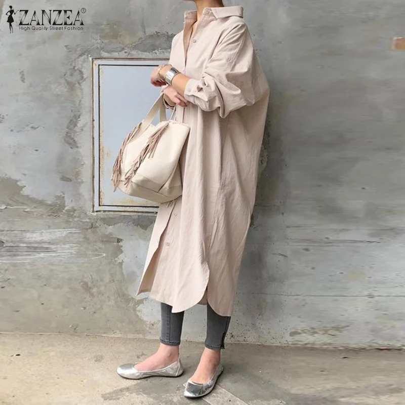 Women Irregular Shirt Dress ZANZEA Stylish Solid Sundress Casual Long Sleeve Midi Vestidos Female Button Robe Femme
Women Irregular Shirt Dress ZANZEA Stylish Solid Sundress Casual Long Sleeve Midi Vestidos Female Button Robe Femme