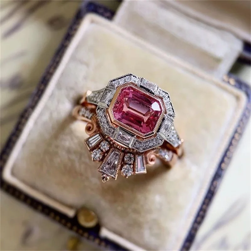 Fashion Luxury Inlaid Square Red Crystal Rings Temperament Women Wedding Engagement Ring Party Jewelry
Fashion Luxury Inlaid Square Red Crystal Rings Temperament Women Wedding Engagement Ring Party Jewelry