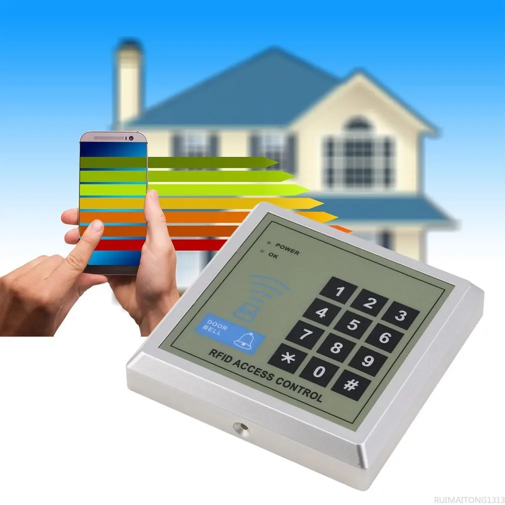 Security Electronic RFID Proximity Entry Door Lock Access Control System + 10 Key Fobs Password Access Control Door Opener
Security Electronic RFID Proximity Entry Door Lock Access Control System + 10 Key Fobs Password Access Control Door Opener
