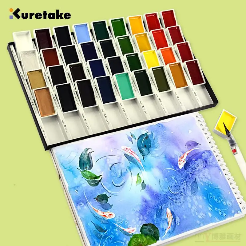 High Quality ZIG Kuretake Solid Watercolor Paint 6/12/18/24/36 Starry Pearl Gem Paint Pigment Drawing Sketch Art Supplies
High Quality ZIG Kuretake Solid Watercolor Paint 6/12/18/24/36 Starry Pearl Gem Paint Pigment Drawing Sketch Art Supplies
