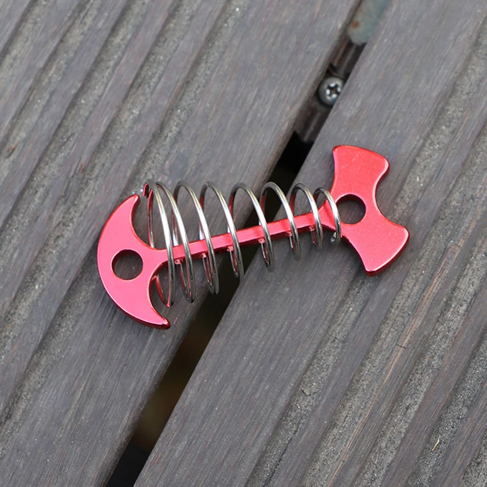 Outdoor Tent Pegs Rope Buckle Plank Floor Spring Fishbone Anchor Deck Stakes Hiking Camping Ground Fixed Nails Camping Hooks
Outdoor Tent Pegs Rope Buckle Plank Floor Spring Fishbone Anchor Deck Stakes Hiking Camping Ground Fixed Nails Camping Hooks