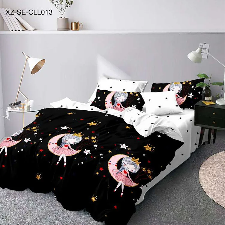 Cartoon print luxury bedding set King/Queen size Comforter Cover Set Bed Linen Girls Duvet Cover Set Kids Bed Set
Cartoon print luxury bedding set King/Queen size Comforter Cover Set Bed Linen Girls Duvet Cover Set Kids Bed Set