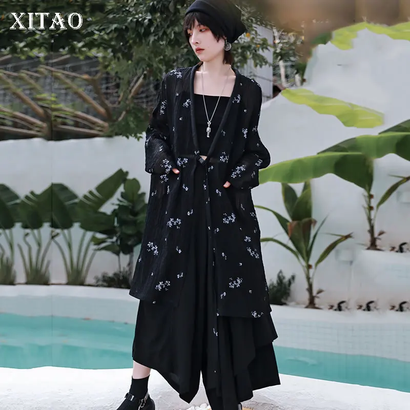 XITAO Print Pattern Coat Fashion Thin Single Breast Cardigans 2021 Pocket Goddess Fan Casual Style Loose Jacket Coat WMD2066 
XITAO Print Pattern Coat Fashion Thin Single Breast Cardigans 2021 Pocket Goddess Fan Casual Style Loose Jacket Coat WMD2066