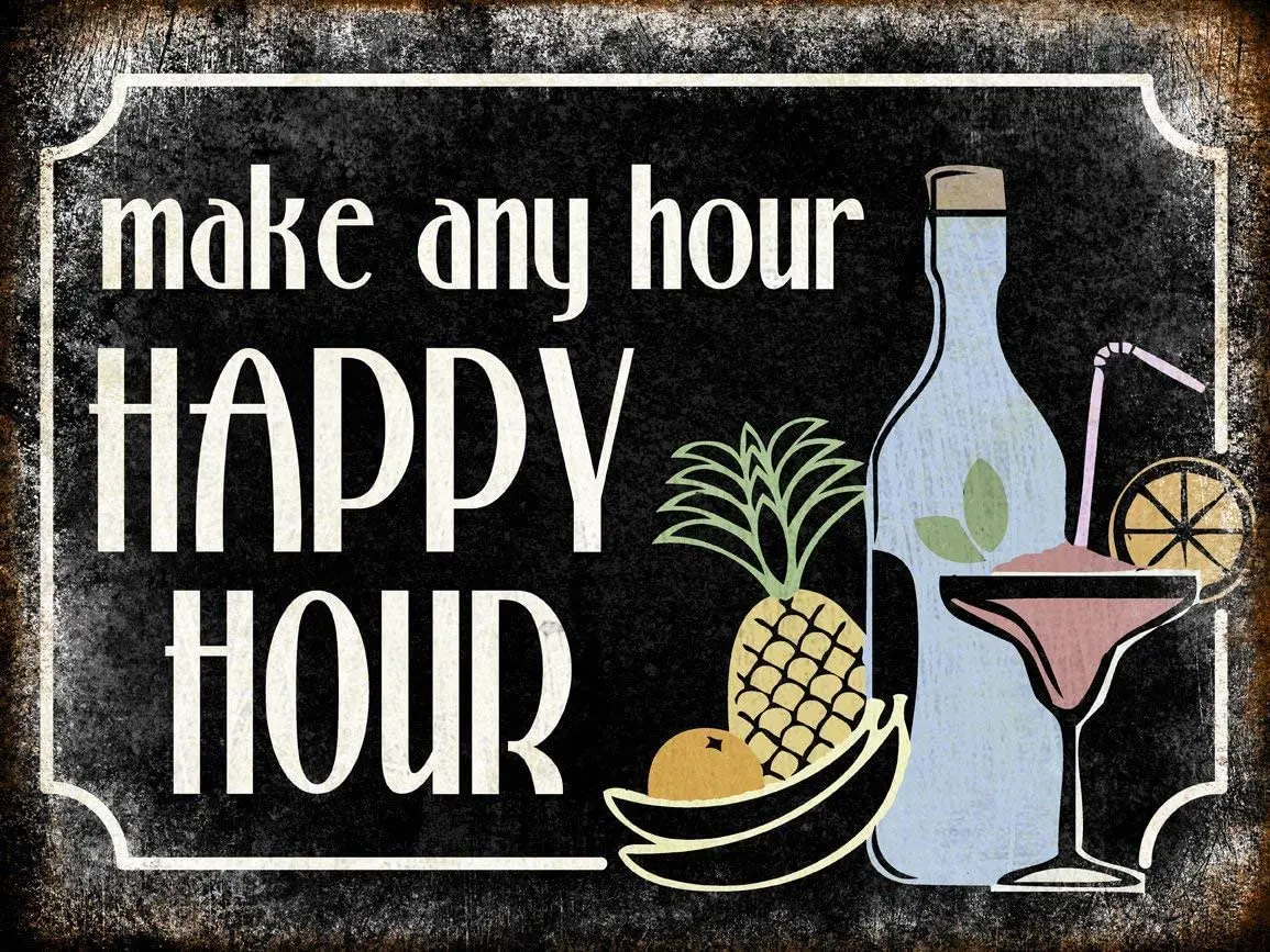 Warning metal sign Sign New Aluminum Metal Make Any Hour Happy Hour Mixology Sign Vintage Fruit Juice Retro 11.8 x 7.8 Inch
Warning metal sign Sign New Aluminum Metal Make Any Hour Happy Hour Mixology Sign Vintage Fruit Juice Retro 11.8 x 7.8 Inch