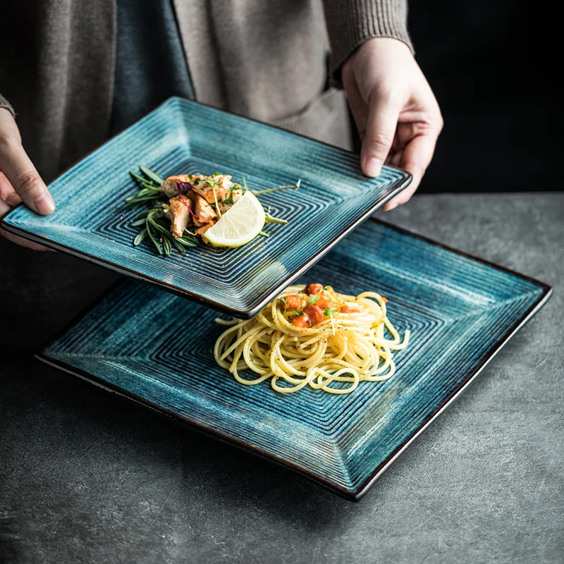 Creative Kiln Ceramic Thread Steak Plate Household Pasta Salad Western Cuisine Plate 11 Inch Fruit Plate
Creative Kiln Ceramic Thread Steak Plate Household Pasta Salad Western Cuisine Plate 11 Inch Fruit Plate