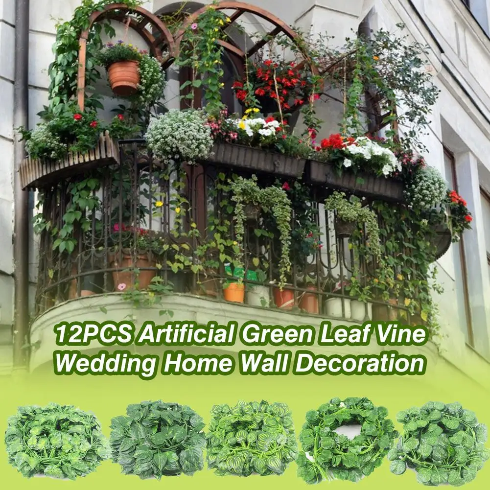 12PCS/pack 1pcs 80 Leaves 2M Home Decor Artificial Ivy Leaf Garland Plants Vine Fake Foliage Flowers Creeper Green Ivy Wreath
12PCS/pack 1pcs 80 Leaves 2M Home Decor Artificial Ivy Leaf Garland Plants Vine Fake Foliage Flowers Creeper Green Ivy Wreath