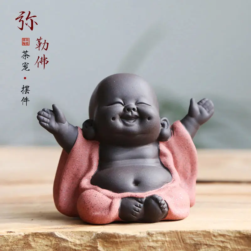 Big-bellied Maitreya Buddha Tea Pet Ornaments Little Monk Boutique Purple Clay Planted Flower Pot Play Tea Set
Big-bellied Maitreya Buddha Tea Pet Ornaments Little Monk Boutique Purple Clay Planted Flower Pot Play Tea Set