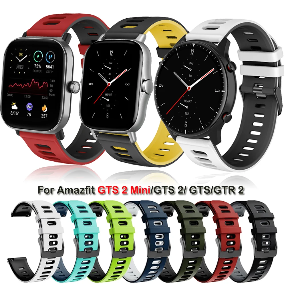 Ремешок силиконовый для Amazfit GTS 2 Mini, Воздухопроницаемый браслет для Amazfit GTR 42 47 мм Bip GTR 2 GTS 2
Ремешок силиконовый для Amazfit GTS 2 Mini, Воздухопроницаемый браслет для Amazfit GTR 42 47 мм Bip GTR 2 GTS 2