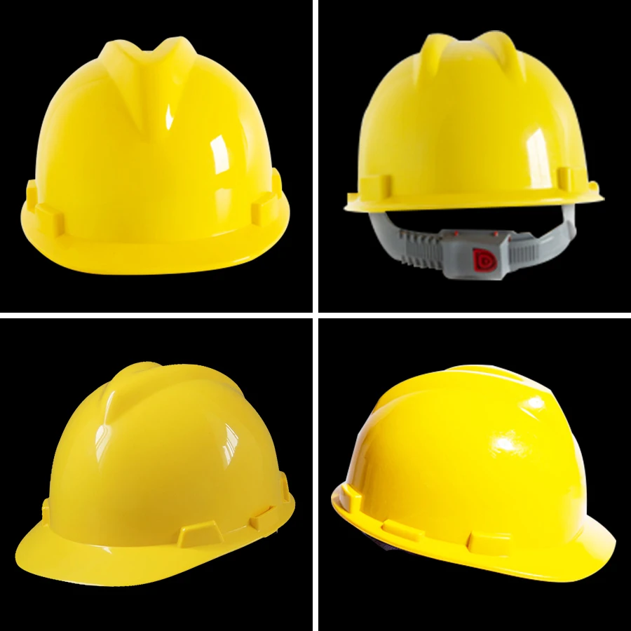 

Safety Helmet Hard Hat Work Cap ABS Construction Site Protect Helmets Engineering Power Labor Protect Helmets Yellow 1