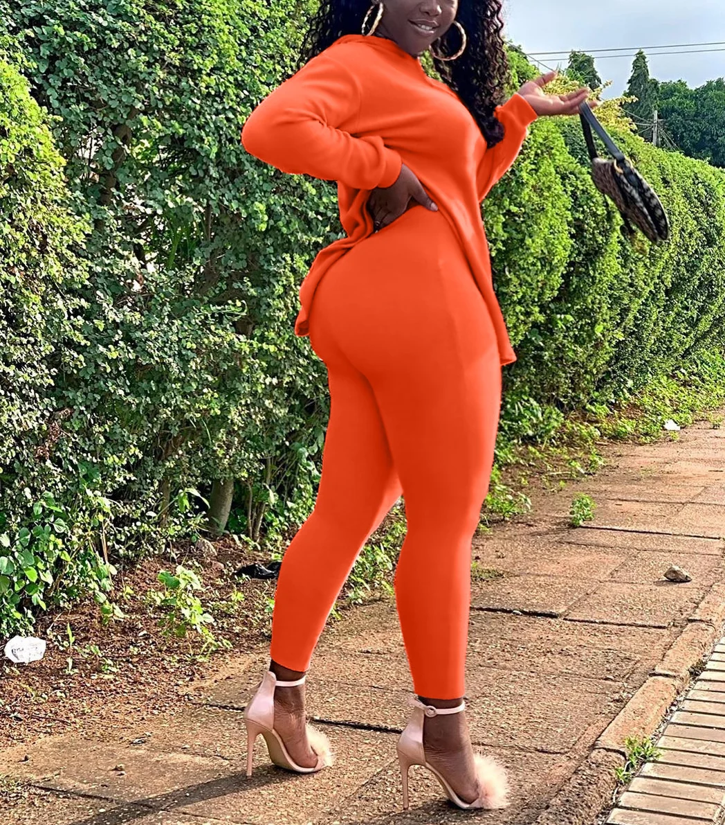 Women Autumn Casual Set tracksuits Hooded Tracksuit Set 2 Piece Set Long Sleeve Sweatpants Clothes Solid Color Sporty Outfits
Women Autumn Casual Set tracksuits Hooded Tracksuit Set 2 Piece Set Long Sleeve Sweatpants Clothes Solid Color Sporty Outfits
