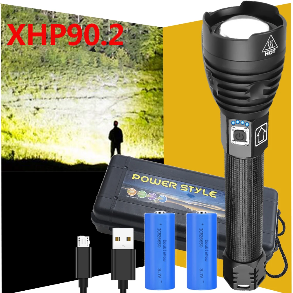 Суперъяркий самый мощный светодиодный фонарик xhp90.2, фонарик с зарядкой от usb, тактические фонарики, фонарик 18650 26650 xhp90.2
Суперъяркий самый мощный светодиодный фонарик xhp90.2, фонарик с зарядкой от usb, тактические фонарики, фонарик 18650 26650 xhp90.2