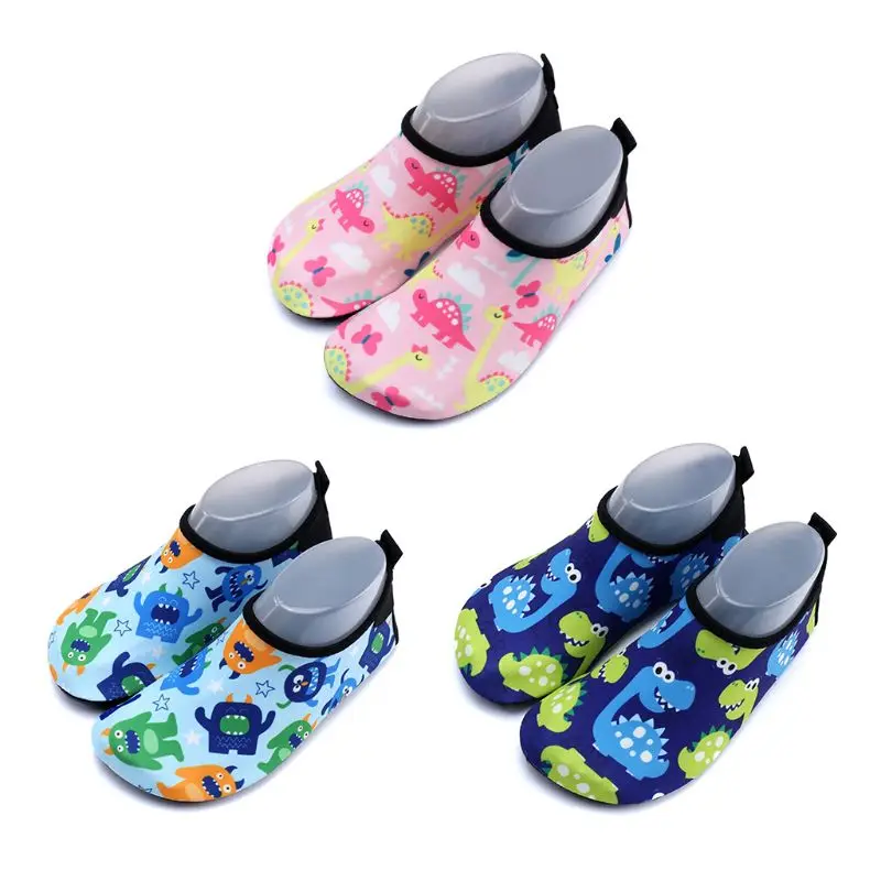 Toddler Kids Swim Water Shoes Cute Cartoon Dinosaur Monster Print Non-Slip Rubber Sole Quick Dry Barefoot Aqua Beach Pool Socks
Toddler Kids Swim Water Shoes Cute Cartoon Dinosaur Monster Print Non-Slip Rubber Sole Quick Dry Barefoot Aqua Beach Pool Socks