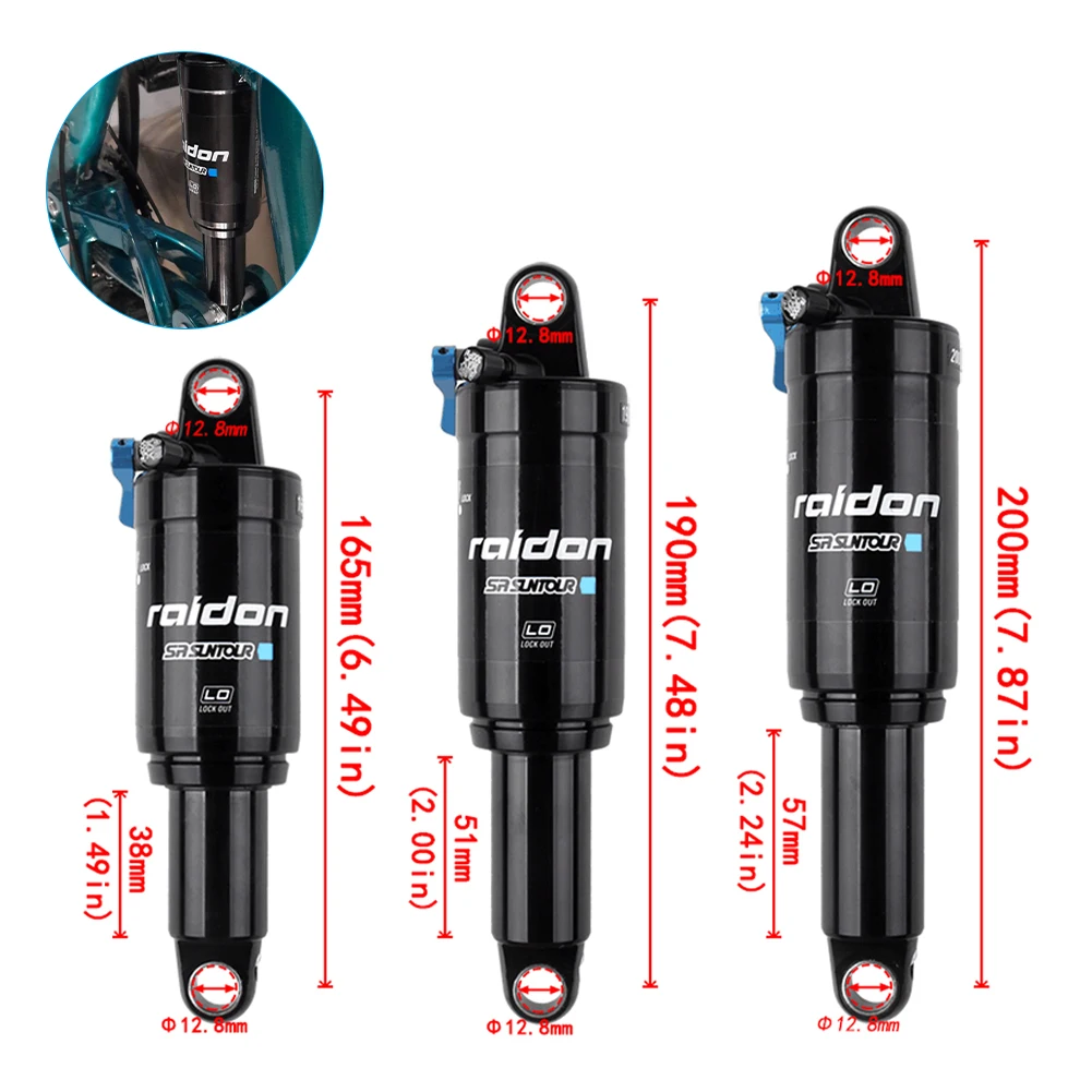 Mountain Bike Air Rear Shock 165mm 190mm 200mm With Lockout MTB Bicycle Suspension Air Shock Absorber Cycling Accessories
Mountain Bike Air Rear Shock 165mm 190mm 200mm With Lockout MTB Bicycle Suspension Air Shock Absorber Cycling Accessories