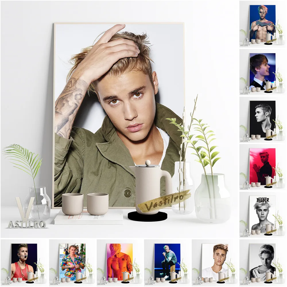 Justin Bieber Hot Singer Poster Star Portrait Music Magazine Cover Prints Wall Art Decor Office Coffee Modern Canvas Painting 
Justin Bieber Hot Singer Poster Star Portrait Music Magazine Cover Prints Wall Art Decor Office Coffee Modern Canvas Painting