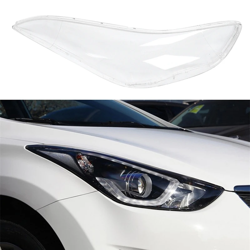 Объектив передней фары автомобиля замена Крышка корпуса для Hyundai Elantra 2012-2016 |