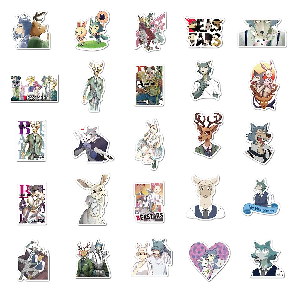 50PCS Anime BEASTARS Adhensive Stickers Paster Cartoon Scrapbook Luggage Laptop Graffiti Decal Sticker DIY for Children Toys
50PCS Anime BEASTARS Adhensive Stickers Paster Cartoon Scrapbook Luggage Laptop Graffiti Decal Sticker DIY for Children Toys