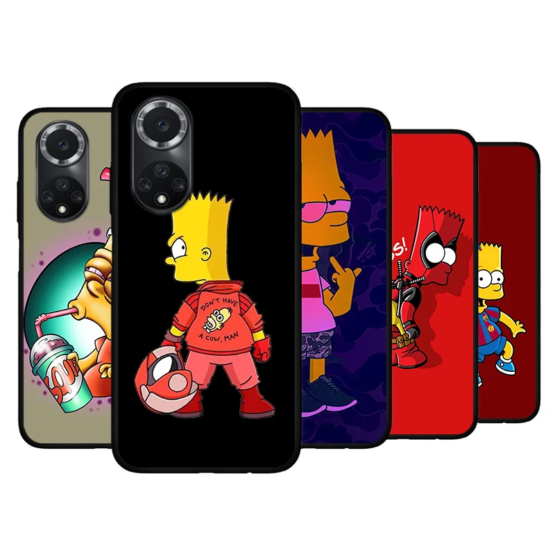 

Silicone Cover The Simpson Boys For Huawei Nova 9 8 7 6 SE 5T 8i 7i 5Z 5 4 4E 3 3i 3E Pro Phone Case Coque