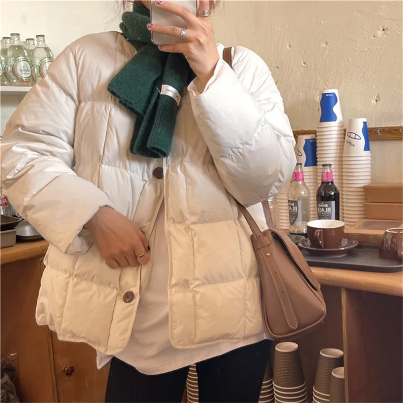 HziriP Women Coat 2021 New Winter Bread Clothes Cotton-padded Jacket Thick Loose Solid Office Lady Loose Warm Outwear Parkas
HziriP Women Coat 2021 New Winter Bread Clothes Cotton-padded Jacket Thick Loose Solid Office Lady Loose Warm Outwear Parkas