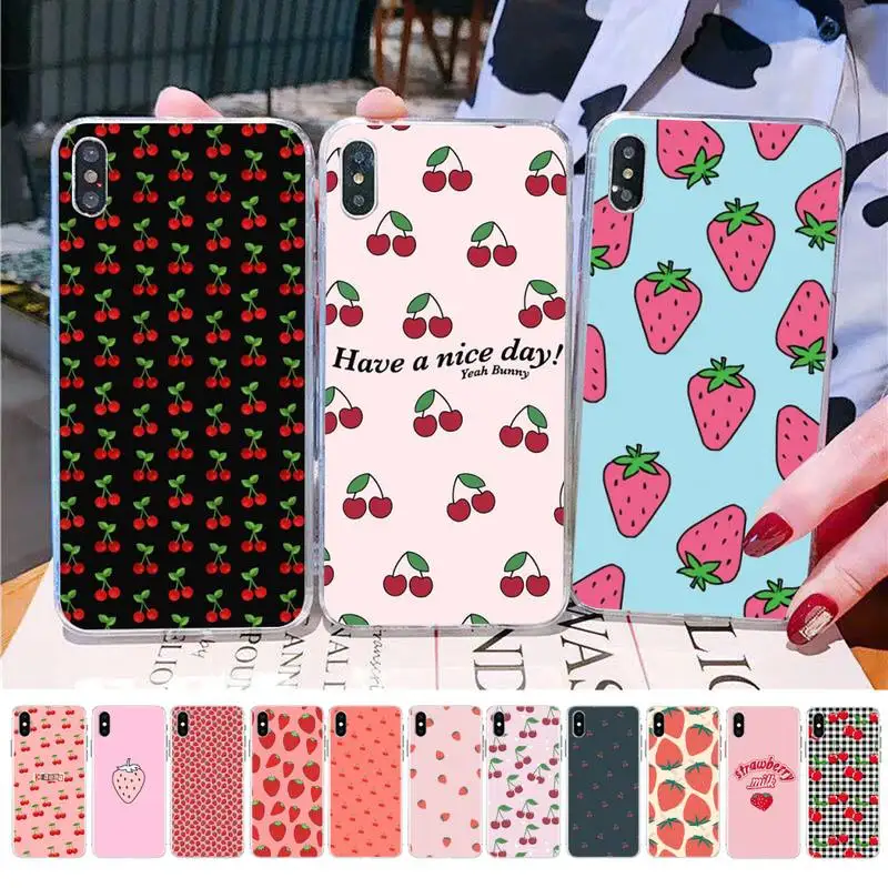 MaiYaCa Pink Cherries Cherry Strawberry Phone Case for iPhone 11 12 pro XS MAX 8 7 6 6S Plus X 5S SE 2020 XR cover
MaiYaCa Pink Cherries Cherry Strawberry Phone Case for iPhone 11 12 pro XS MAX 8 7 6 6S Plus X 5S SE 2020 XR cover