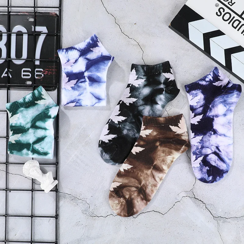 2021 Summer Tie-dye Boat Socks Men's Trend Socks INS Street Basketball Socks Tie-dye Maple Leaf Tide Sports Socks
2021 Summer Tie-dye Boat Socks Men's Trend Socks INS Street Basketball Socks Tie-dye Maple Leaf Tide Sports Socks
