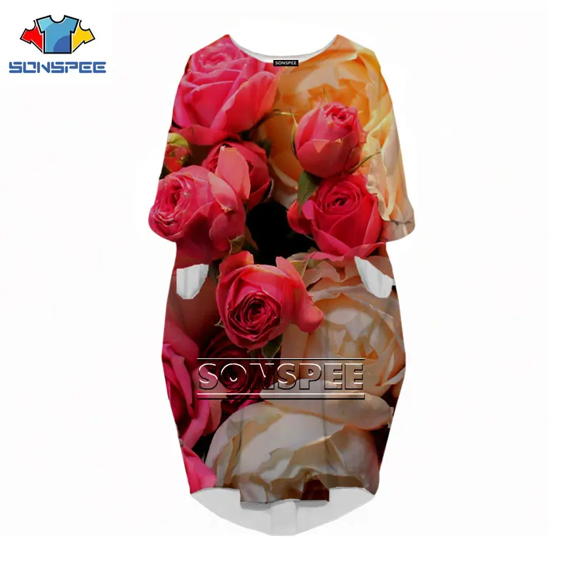 SONSPEE New 3D Print Bright Rose Red Fashion Long Sleeve Comfortable Street Women Cute Maternity Party Loose Plus Size Dresses
SONSPEE New 3D Print Bright Rose Red Fashion Long Sleeve Comfortable Street Women Cute Maternity Party Loose Plus Size Dresses
