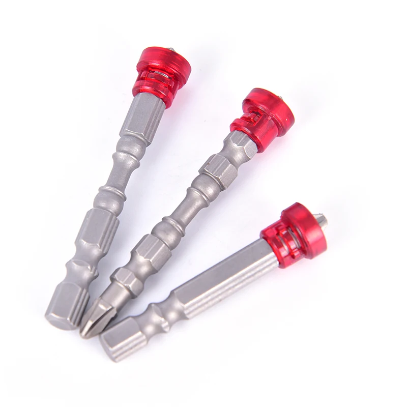 1pc Magnetic Ring Bit Screwdriver Electric Drill Screw Wind Batch Stick Strong Cross