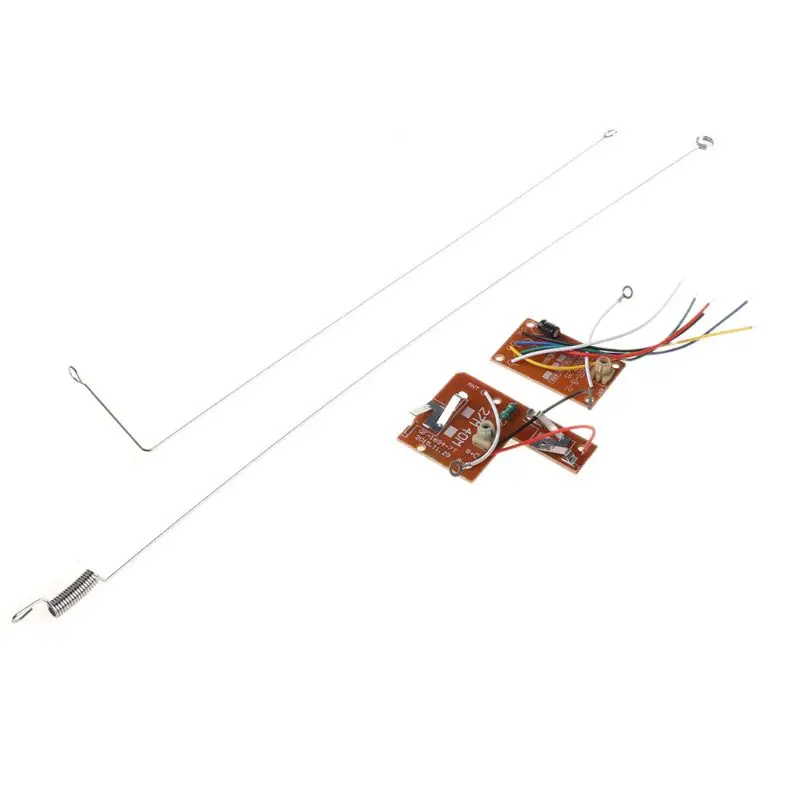 4CH RC Remote Control 27MHz Circuit PCB Transmitter and Receiver Board with Antenna Radio System for Car Toy 
4CH RC Remote Control 27MHz Circuit PCB Transmitter and Receiver Board with Antenna Radio System for Car Toy