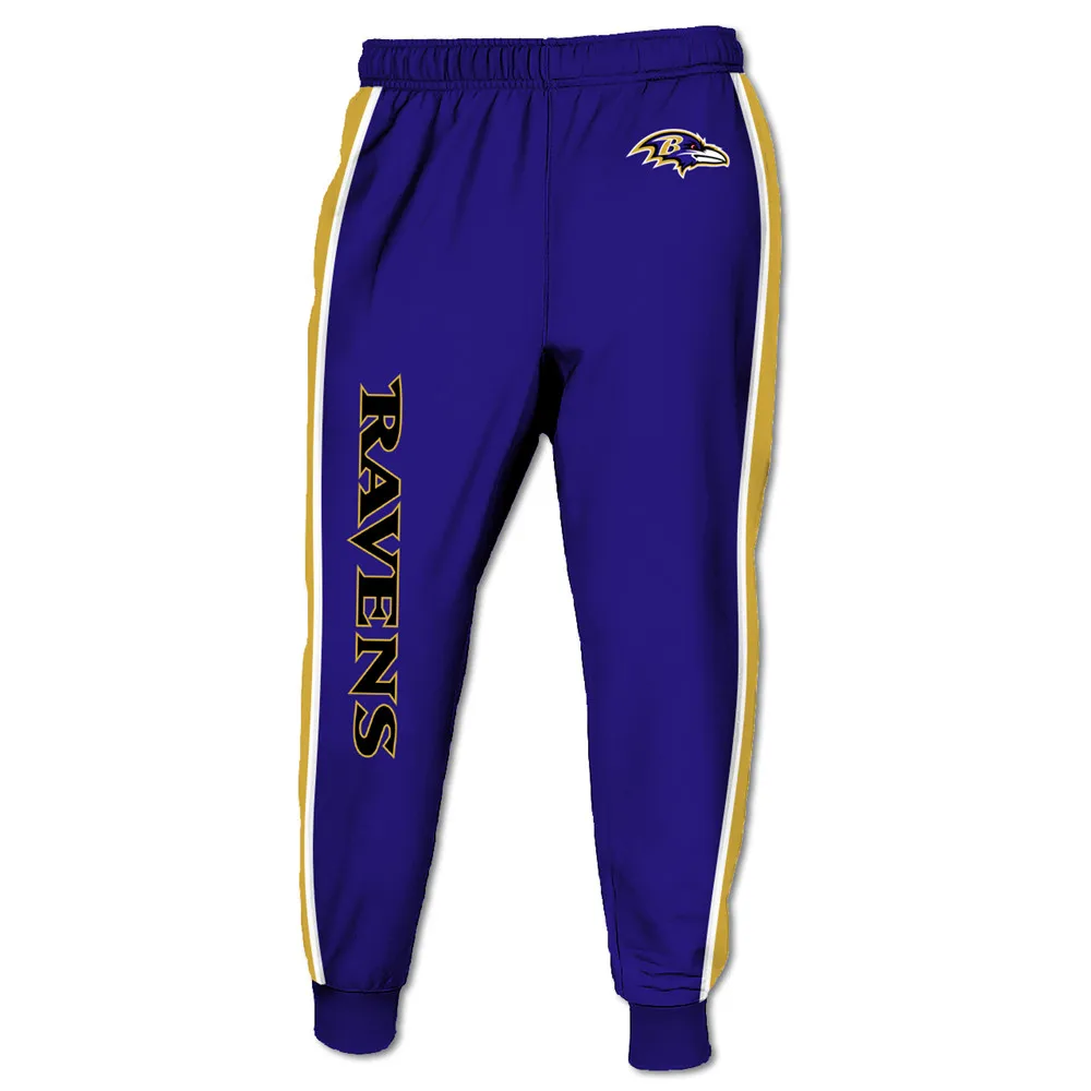 Baltimore Cool American Football 3D Ravens Sweatpants Striped Design Purple Crow Print 3D Pants
Baltimore Cool American Football 3D Ravens Sweatpants Striped Design Purple Crow Print 3D Pants