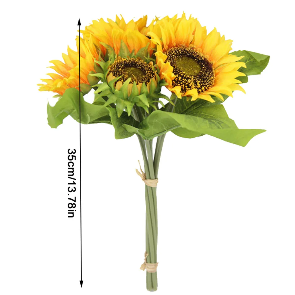 7 Heads Artificial Sunflower Simulated Flower Bouquet room Balcony banquet Wedding Party Silk Cloth Flower Fake Floral Decor
7 Heads Artificial Sunflower Simulated Flower Bouquet room Balcony banquet Wedding Party Silk Cloth Flower Fake Floral Decor