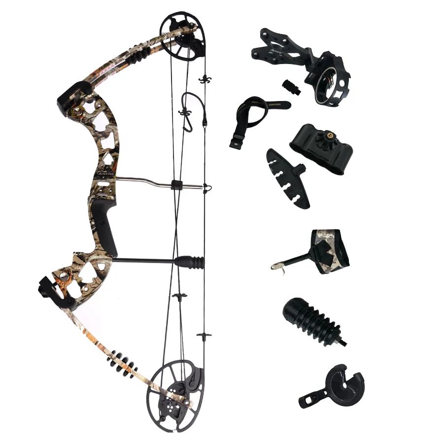 M125 Junxing Hunting Compound Bow Archery with 30-70lbs Lbs Draw Weight for Adult Outdoor Shooting and Fishing 
M125 Junxing Hunting Compound Bow Archery with 30-70lbs Lbs Draw Weight for Adult Outdoor Shooting and Fishing