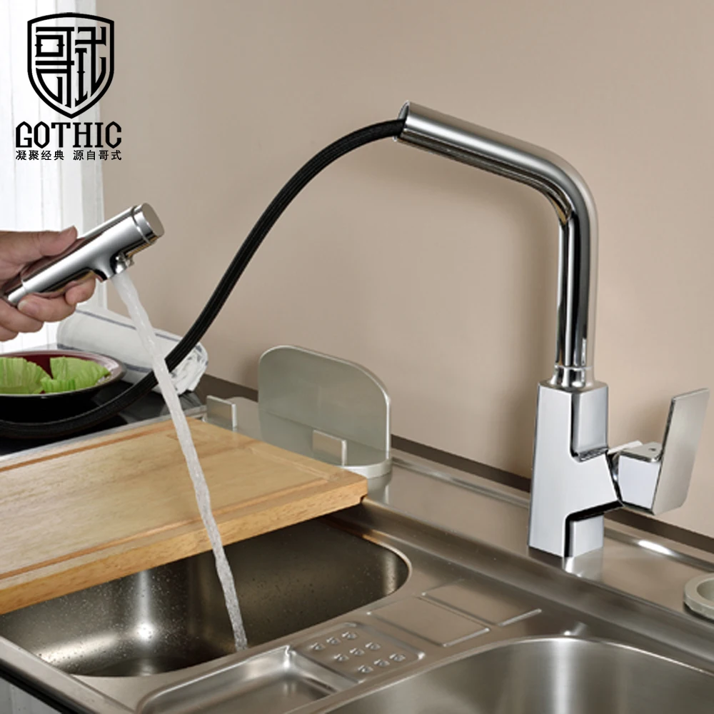 Kitchen Faucet Hot And Cold Pull Out kitchen Sink Tap Multifunctional Household Retractable Rotary Black Silver Splash Proof
Kitchen Faucet Hot And Cold Pull Out kitchen Sink Tap Multifunctional Household Retractable Rotary Black Silver Splash Proof