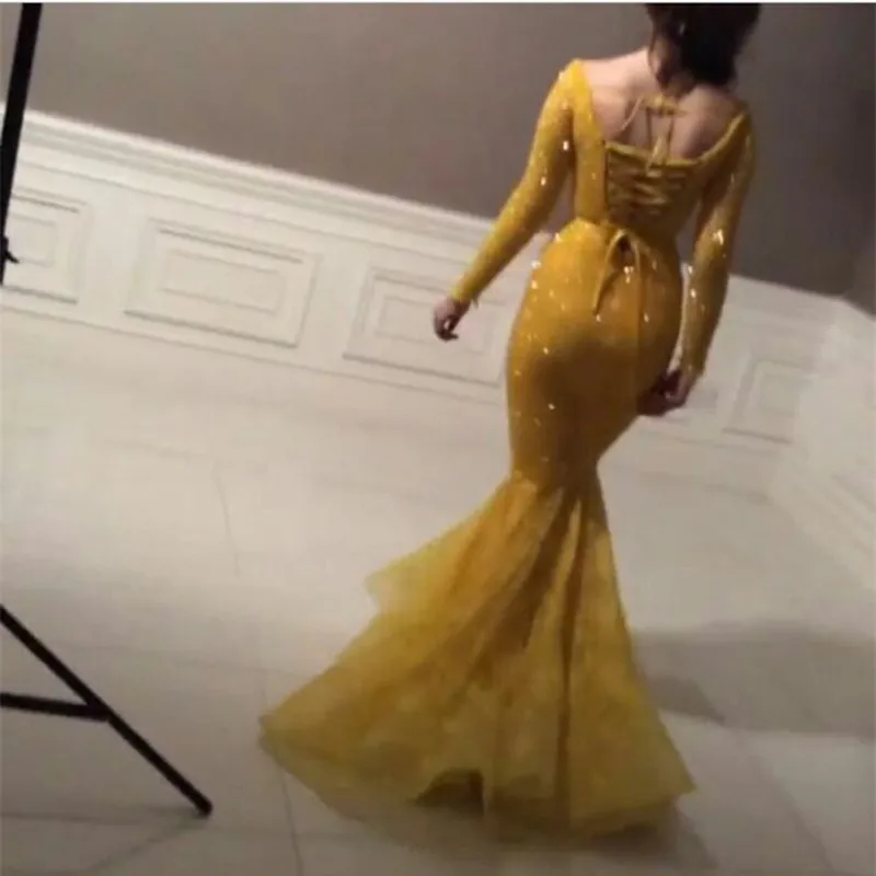 vestido elegant dubai muslim middle east yellow evening gown mermaid sheer long sleeve evening gown mother of the bride dresses
vestido elegant dubai muslim middle east yellow evening gown mermaid sheer long sleeve evening gown mother of the bride dresses