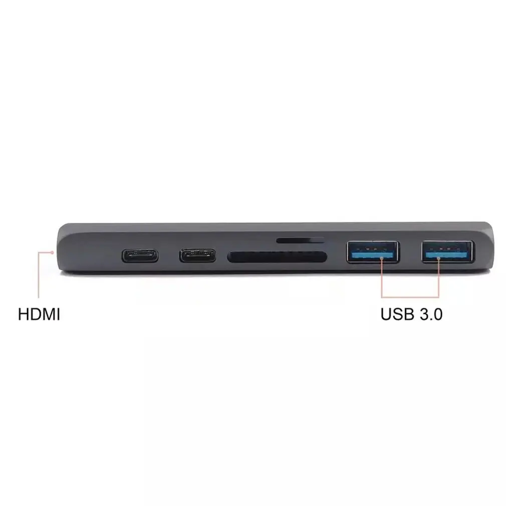 7 In 1 USB C Hub for Macbook Pro Type-C To USB3.0*2 TF+USB-C Pd USB-C Data HDMI-compatible Multi-Function Expansion Dock
7 In 1 USB C Hub for Macbook Pro Type-C To USB3.0*2 TF+USB-C Pd USB-C Data HDMI-compatible Multi-Function Expansion Dock