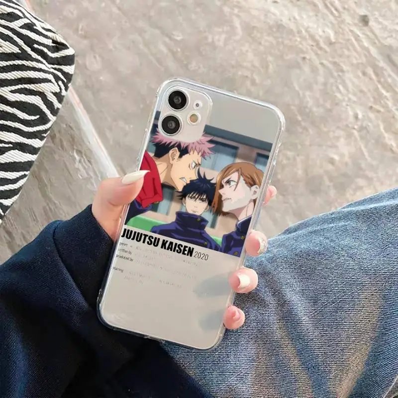 Jujutsu Kaisen Satoru Gojo anime Phone Case Transparent for iPhone 11 12 mini pro XS MAX 8 7 6 6S Plus X 5S SE 2020 XR
Jujutsu Kaisen Satoru Gojo anime Phone Case Transparent for iPhone 11 12 mini pro XS MAX 8 7 6 6S Plus X 5S SE 2020 XR