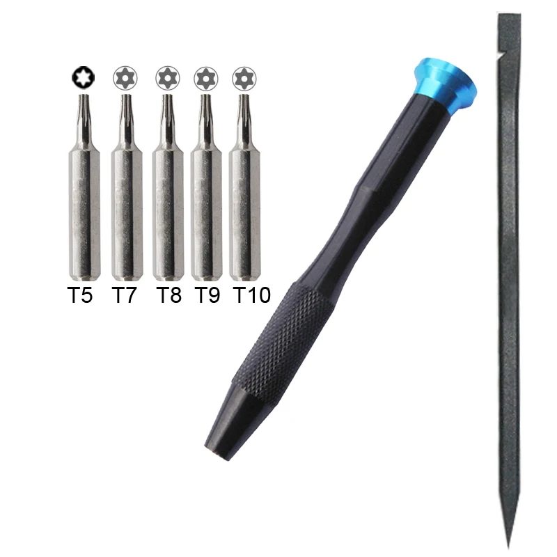 6 in 1 Torx Screwdrivers T5 T7 T8 t9 t10 Opening Pry Tools Plastic Spudger for Mac Pro A1481 Late 2013 Teardown Disassembly Tool
6 in 1 Torx Screwdrivers T5 T7 T8 t9 t10 Opening Pry Tools Plastic Spudger for Mac Pro A1481 Late 2013 Teardown Disassembly Tool