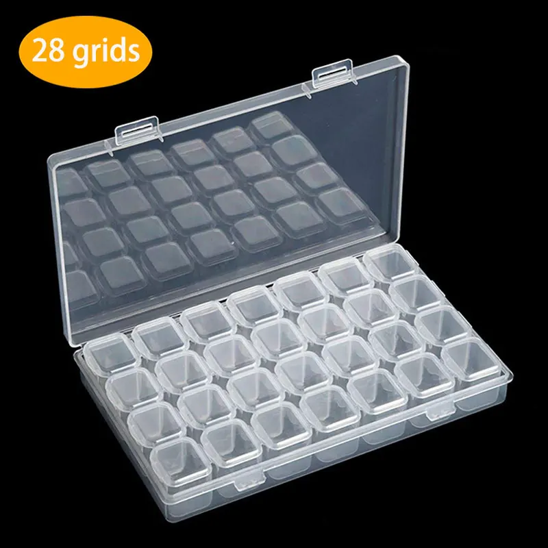 28 Grids Plastic Storage Box Diamond Painting Rhinestone Accessories for DIY Craft Embroidery
28 Grids Plastic Storage Box Diamond Painting Rhinestone Accessories for DIY Craft Embroidery