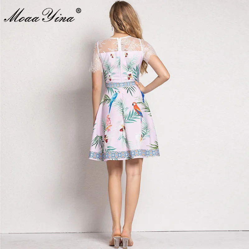 MoaaYina New 2021 Fashion Designer Dresses Women's Summer Short sleeve Patchwork Animal Floral print Party Vintage Mini Dress
MoaaYina New 2021 Fashion Designer Dresses Women's Summer Short sleeve Patchwork Animal Floral print Party Vintage Mini Dress