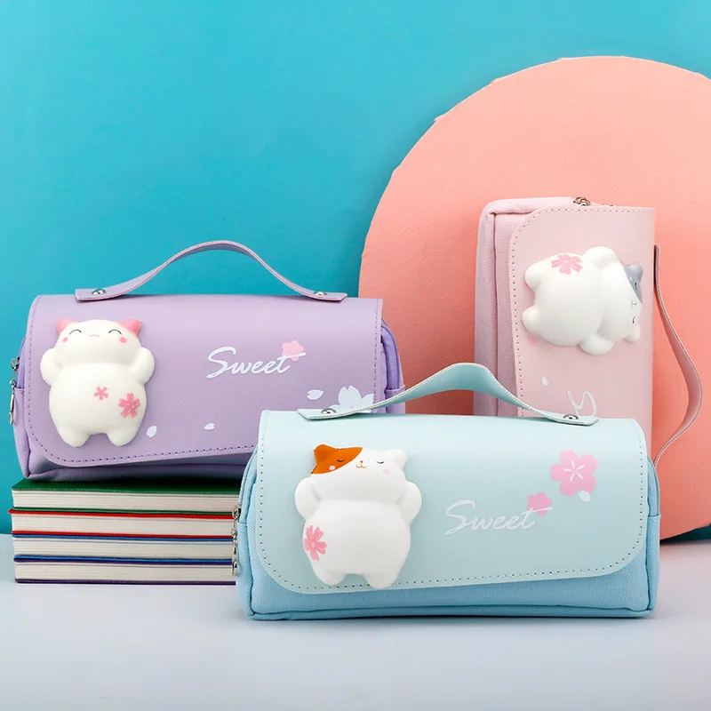 Cute Pencil Storage Bag PU Oxford Pen Case Kawaii Stationery Ruler Pouch for School Girl Sweet Eraser Holder Gift Box
Cute Pencil Storage Bag PU Oxford Pen Case Kawaii Stationery Ruler Pouch for School Girl Sweet Eraser Holder Gift Box