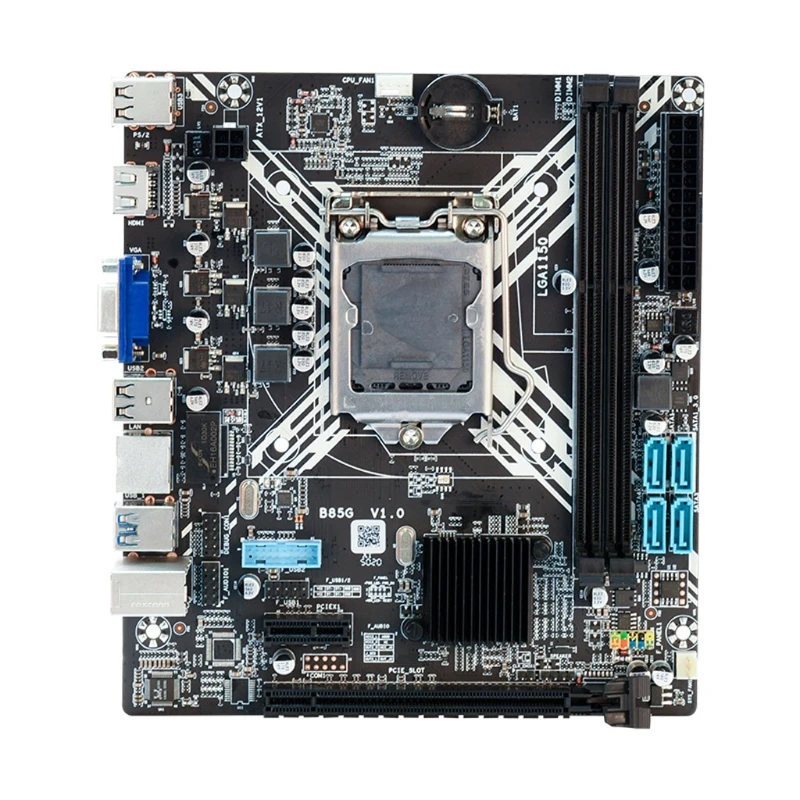 B85 Mining Motherboard LGA 1150 CPU Socket PCI-E USB 3.0 M.2 SATA Interface DDR3 x 4 Memory Slot for Desktop Computer
B85 Mining Motherboard LGA 1150 CPU Socket PCI-E USB 3.0 M.2 SATA Interface DDR3 x 4 Memory Slot for Desktop Computer