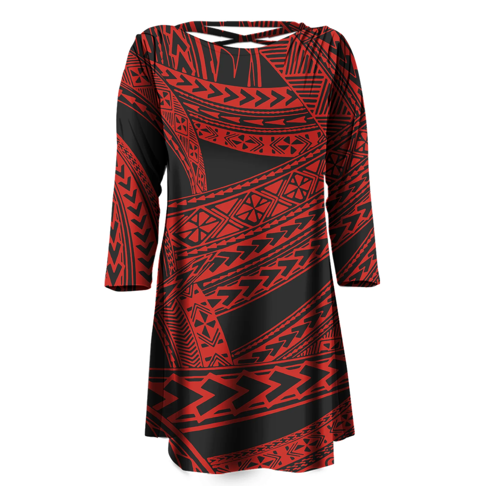 Custom Your Logo Ladies Plus Size Dresses Elegant Party Dress O-Neck Long Sleeves Casual Dress S-5XL Polynesian Tribal Clothing
Custom Your Logo Ladies Plus Size Dresses Elegant Party Dress O-Neck Long Sleeves Casual Dress S-5XL Polynesian Tribal Clothing