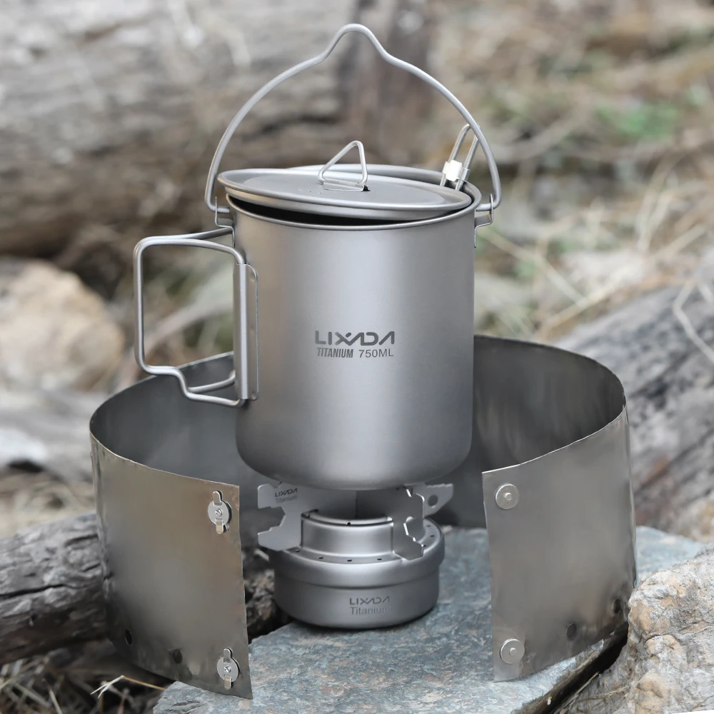 Lixada 5pcs Outdoor Camping Cookware Set For Picnic 450ml/750ml Pot Alcohol Stove Cross Stand Rack Foldable Spork and Windscreen
Lixada 5pcs Outdoor Camping Cookware Set For Picnic 450ml/750ml Pot Alcohol Stove Cross Stand Rack Foldable Spork and Windscreen