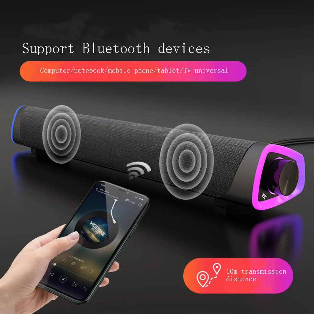 3D Computer Speakers Bluetooth 5.0 Wired Loudspeaker Surround Soundbar Speaker Stereo Subwoofer Sound bar for Laptop Notebook PC
3D Computer Speakers Bluetooth 5.0 Wired Loudspeaker Surround Soundbar Speaker Stereo Subwoofer Sound bar for Laptop Notebook PC
