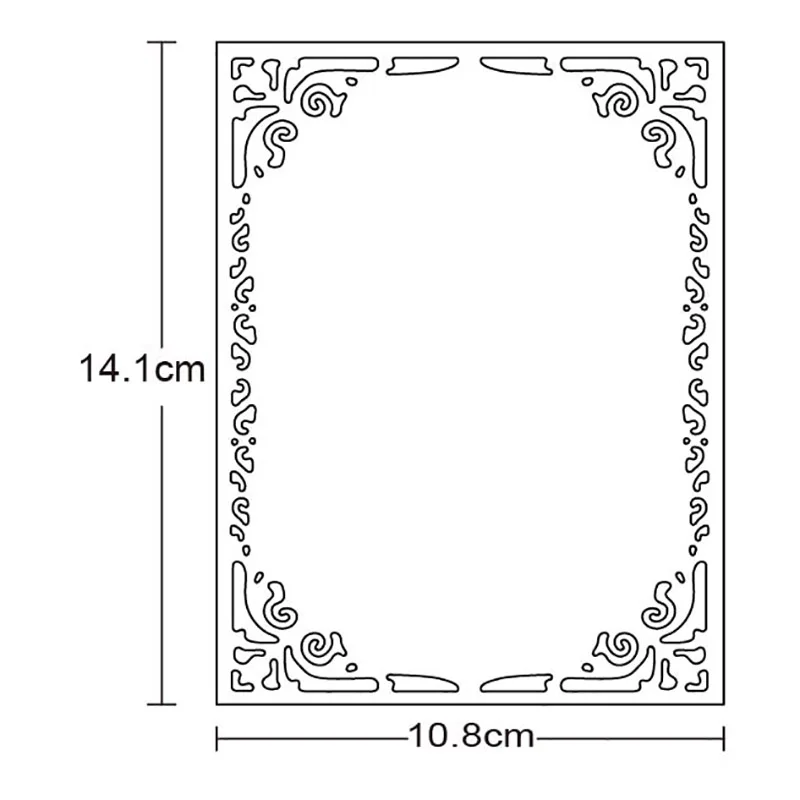 Craft Die Cutting Template frame background Metal Cutting Dies Stencils Embossing Card Scrapbooking Album Decoration 
Craft Die Cutting Template frame background Metal Cutting Dies Stencils Embossing Card Scrapbooking Album Decoration
