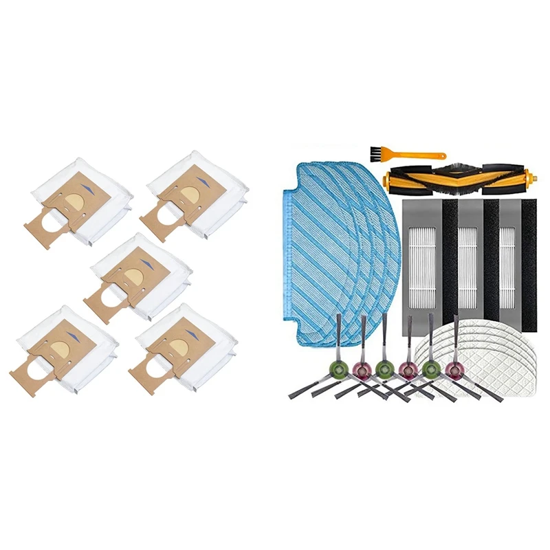 Hot 5Pcs Dust Bags for ECOVACS OZMO T8/T8AIVI/ & 1set Filter Brush Mop Cloth Set for Deebot Ozmo T8 Brushes Filter
Hot 5Pcs Dust Bags for ECOVACS OZMO T8/T8AIVI/ & 1set Filter Brush Mop Cloth Set for Deebot Ozmo T8 Brushes Filter
