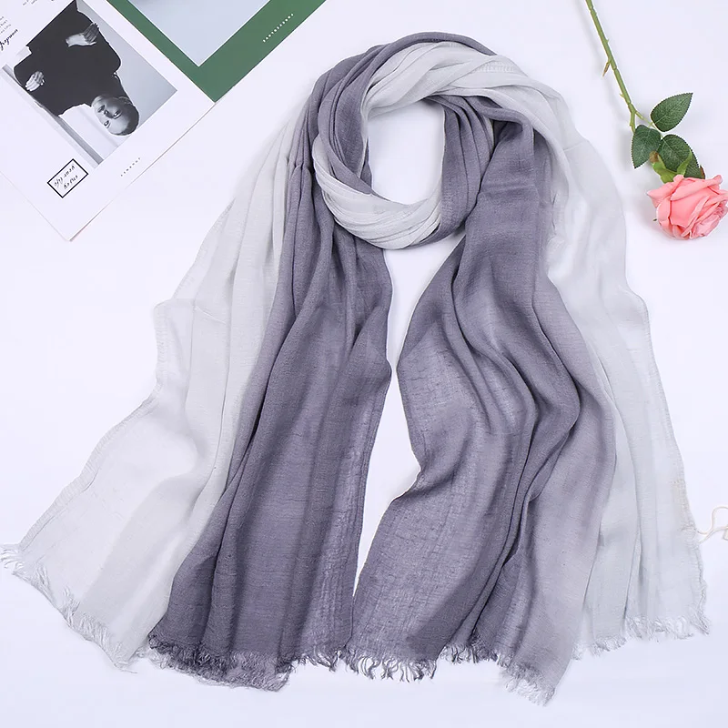Gradient Cotton Linen Scarf Solid Color Long Women's Scarves Japanese Shawl Fashion Tassel Men Scarf Thin Ombre Neck Scarves
Gradient Cotton Linen Scarf Solid Color Long Women's Scarves Japanese Shawl Fashion Tassel Men Scarf Thin Ombre Neck Scarves