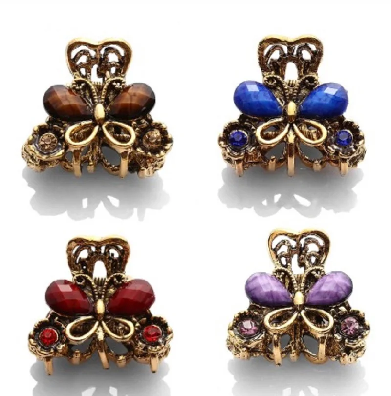 1PC Women Noble metal Small Crystal Butterfly Hair Clip Clamp Retro Rhinestone Hairpin Claw Mini Hair Jewelry Accessories
1PC Women Noble metal Small Crystal Butterfly Hair Clip Clamp Retro Rhinestone Hairpin Claw Mini Hair Jewelry Accessories