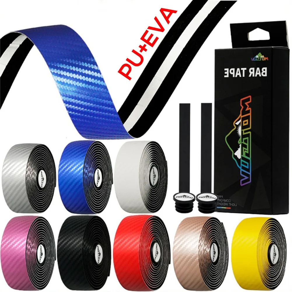 MOTSUV Road Bike Handlebar Tape Bicycle Handlebar Strap Anti-slip Shock Absorption EVA PU Handle Bar Tape Cycling Wrap End Plug
MOTSUV Road Bike Handlebar Tape Bicycle Handlebar Strap Anti-slip Shock Absorption EVA PU Handle Bar Tape Cycling Wrap End Plug